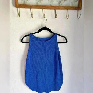 Loft blue knit top in size extra small quiet luxury and cottagecore approved!